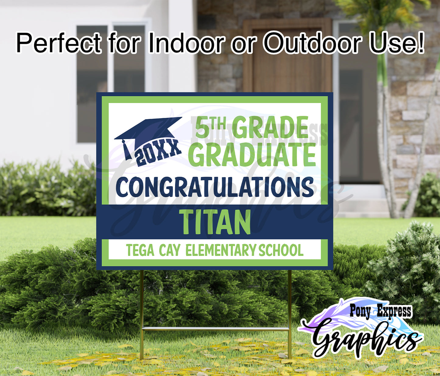 Custom Yard Signs: Tega Cay Elementary School