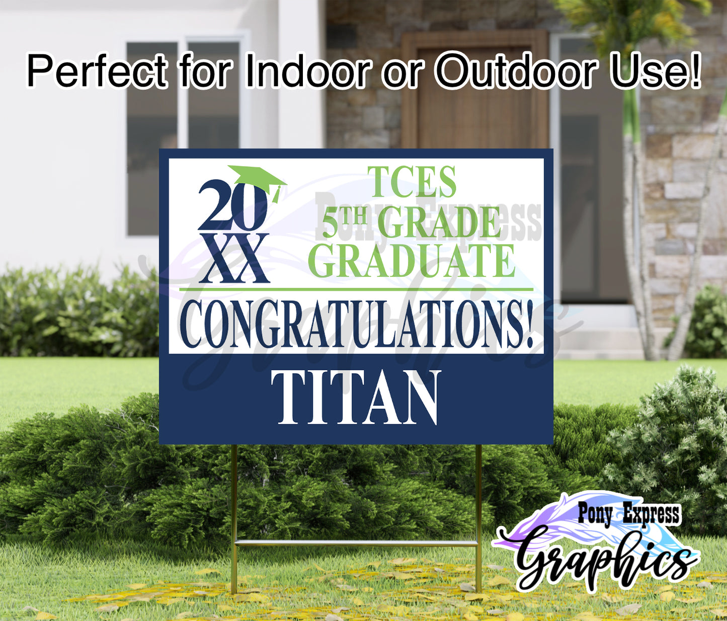 Custom Yard Signs: Tega Cay Elementary School