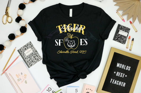 SFES Tiger Teacher Shirt - Black