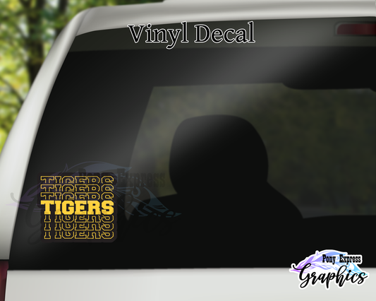 SFES Stacked Tiger Decal