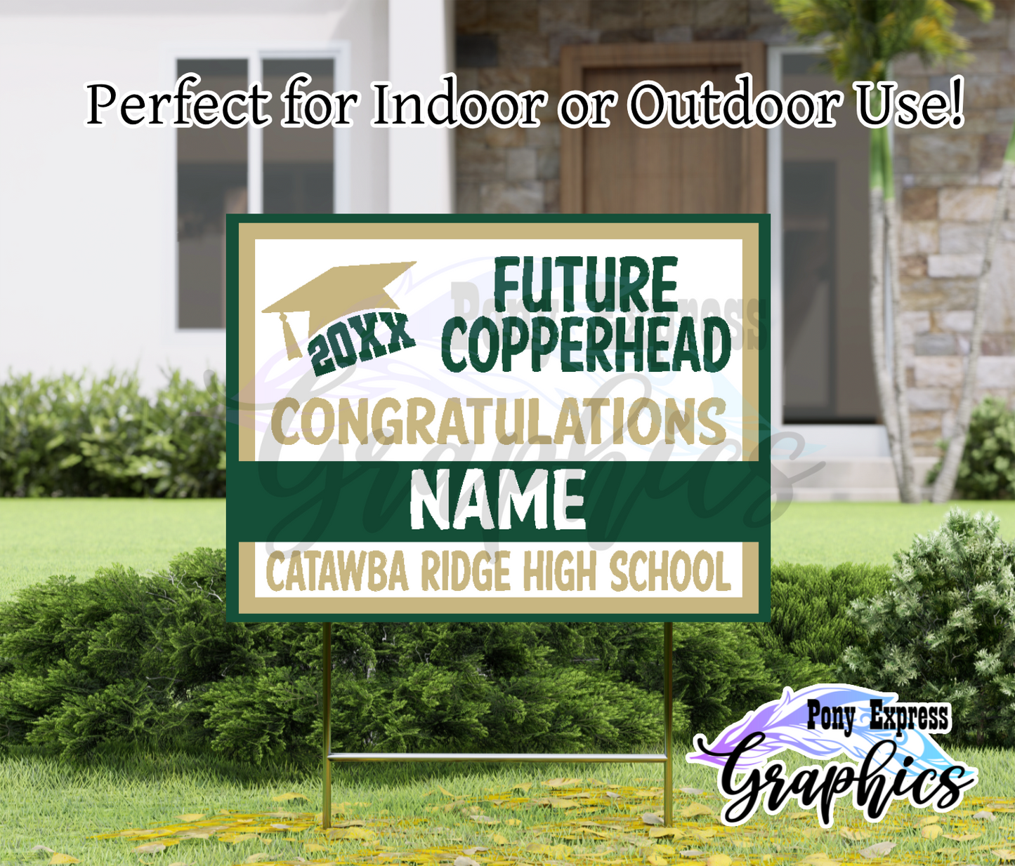 2026 Custom Yard Signs: Future High Schooler Bold