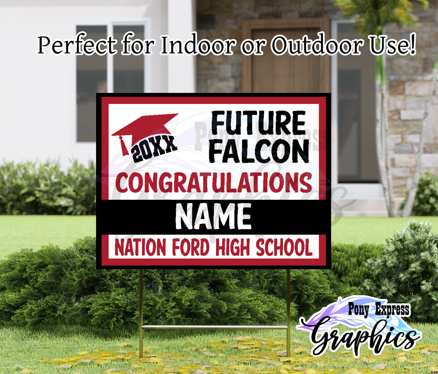 2026 Custom Yard Signs: Future High Schooler Bold