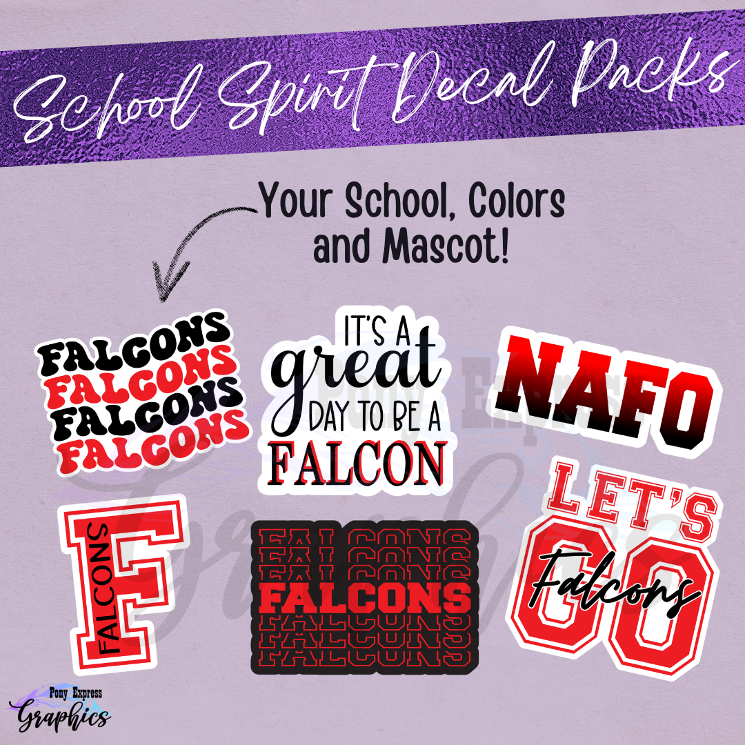 School Spirit Decal Packs