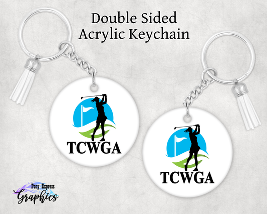 TCWGA Double Sided Keychain